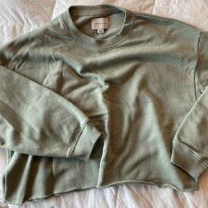 Green American Eagle cropped sweatshirt!